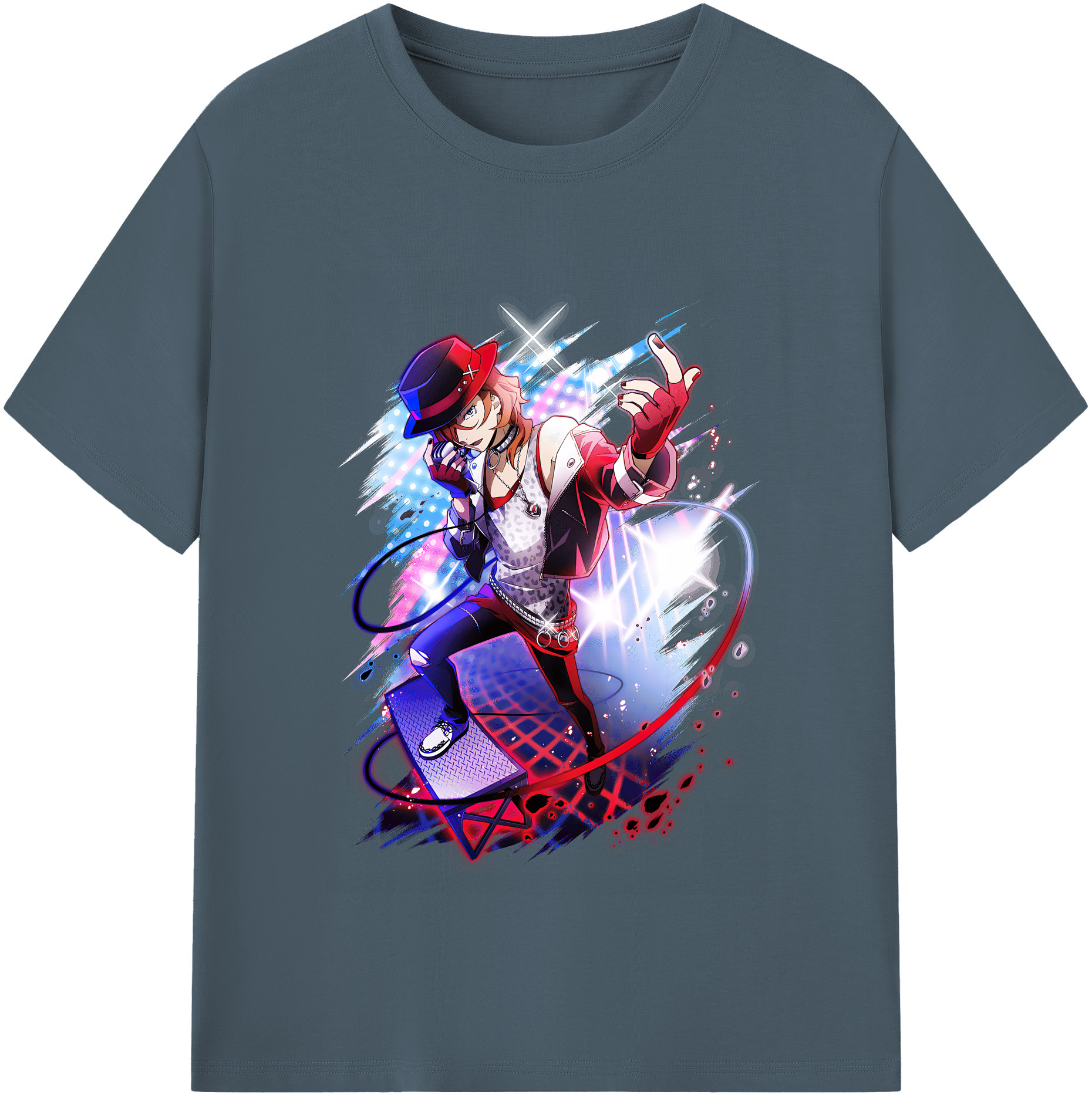 （画像用） 文豪ストレイドッグス Bungo Stray Dogs 綿100％半袖Tシャツ（フロントプリント）